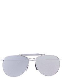 Мужские серебряные солнцезащитные очки от Thom Browne