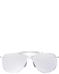 Мужские серебряные солнцезащитные очки от Thom Browne