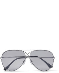 Мужские серебряные солнцезащитные очки от Tom Ford