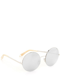 Женские серебряные солнцезащитные очки от Victoria Beckham
