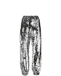 Женские серебряные спортивные штаны от MSGM