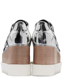 Женские серебряные туфли дерби от Stella McCartney