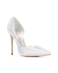 Серебряные туфли с пайетками от Le Silla