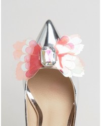 Серебряные туфли с украшением от Asos
