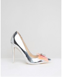 Серебряные туфли с украшением от Asos