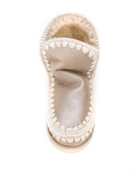 Серебряные угги от Mou