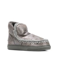 Серебряные угги от Mou