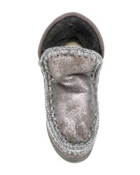 Серебряные угги от Mou