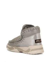 Серебряные угги от Mou