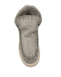 Серебряные угги от Mou