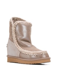 Серебряные угги от Mou