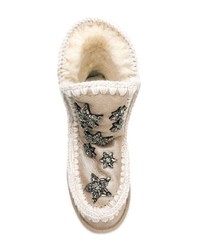 Серебряные угги от Mou