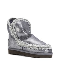 Серебряные угги от Mou