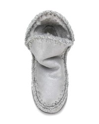 Серебряные угги от Mou