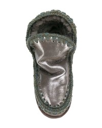 Серебряные угги от Mou