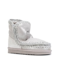 Серебряные угги от Mou