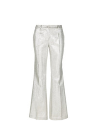 Серебряные узкие брюки от P.A.R.O.S.H.