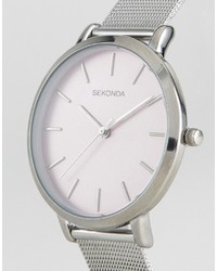 Мужские серебряные часы от Sekonda