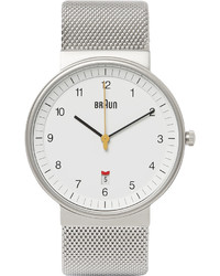Мужские серебряные часы от Braun