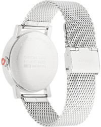 Мужские серебряные часы от Mondaine