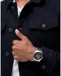 Мужские серебряные часы от Fossil