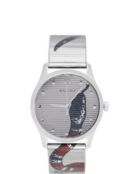 Мужские серебряные часы от Gucci