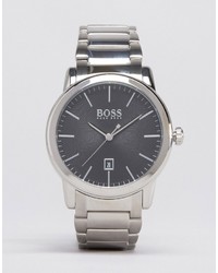 Мужские серебряные часы от Hugo Boss