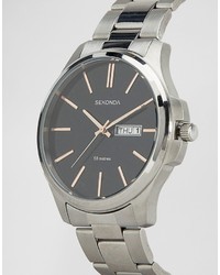 Мужские серебряные часы от Sekonda