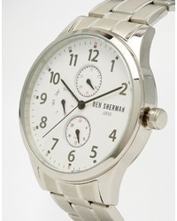 Мужские серебряные часы от Ben Sherman