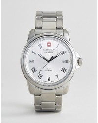 Мужские серебряные часы от Swiss Military