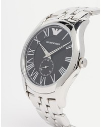 Мужские серебряные часы от Emporio Armani