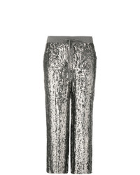 Серебряные широкие брюки от P.A.R.O.S.H.