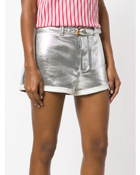 Женские серебряные шорты от Marni