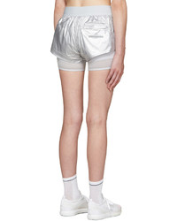 Женские серебряные шорты от adidas by Stella McCartney