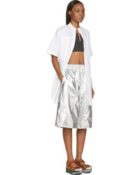 Женские серебряные шорты от Juun.J