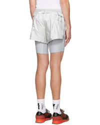 Мужские серебряные шорты от Satisfy