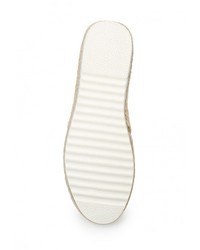 Женские серебряные эспадрильи от Tom &amp; Eva