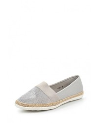Женские серебряные эспадрильи от Tom &amp; Eva