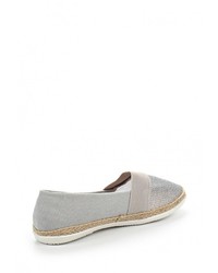 Женские серебряные эспадрильи от Tom &amp; Eva