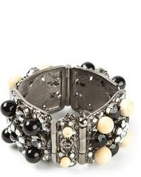 Серебряный браслет с украшением от Chanel