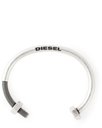 Мужской серебряный браслет от Diesel