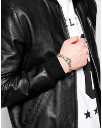 Мужской серебряный браслет от Cheap Monday