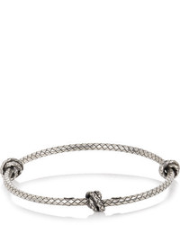 Серебряный браслет от Bottega Veneta
