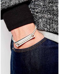Мужской серебряный браслет от Cheap Monday