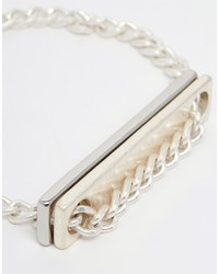 Мужской серебряный браслет от Cheap Monday