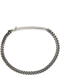 Мужской серебряный браслет от A.P.C.