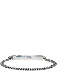 Мужской серебряный браслет от A.P.C.