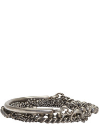 Мужской серебряный браслет от Ann Demeulemeester