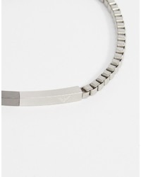 Мужской серебряный браслет от Emporio Armani