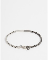 Мужской серебряный браслет от Emporio Armani